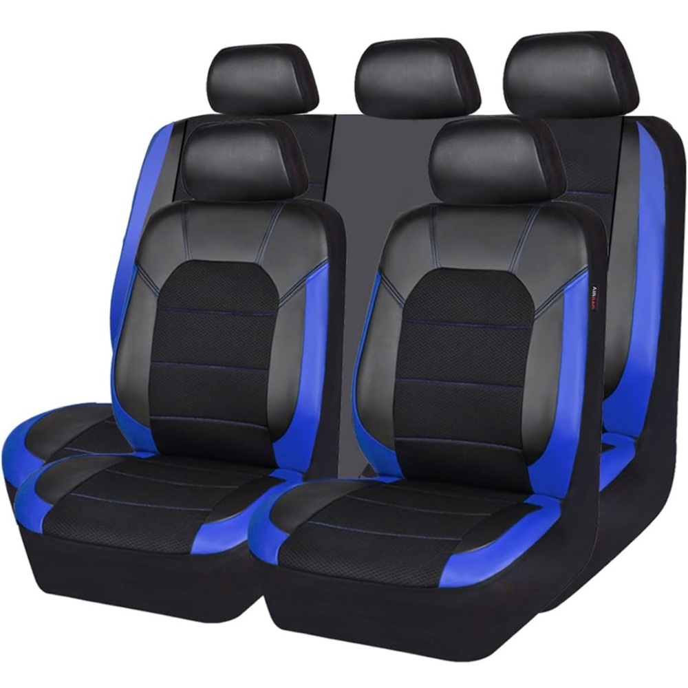 Black and Blue Car Seat Covers